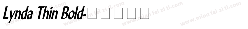 Lynda Thin Bold字体转换